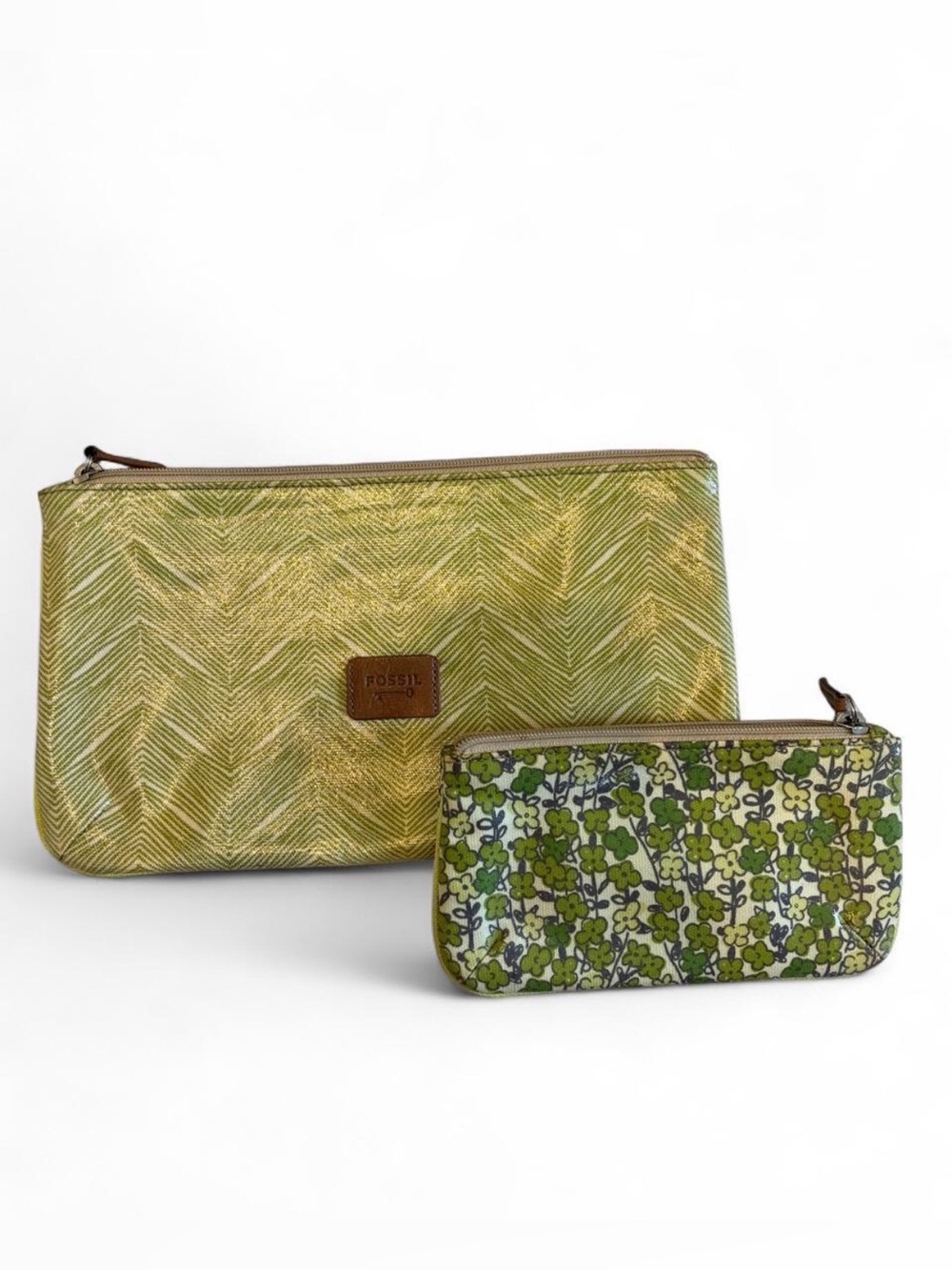 Fossil pouch set of 2